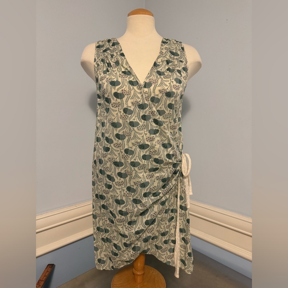 Anthropologie Hoss Intropia - vintage print wrap smock dress tunic